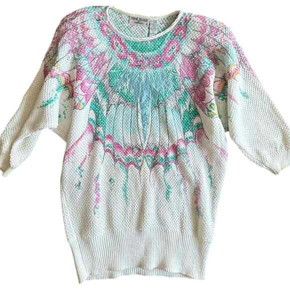 Bonnie Boerer Angel Wing Sweater – Pastel Knit – M - Picture 1 of 8